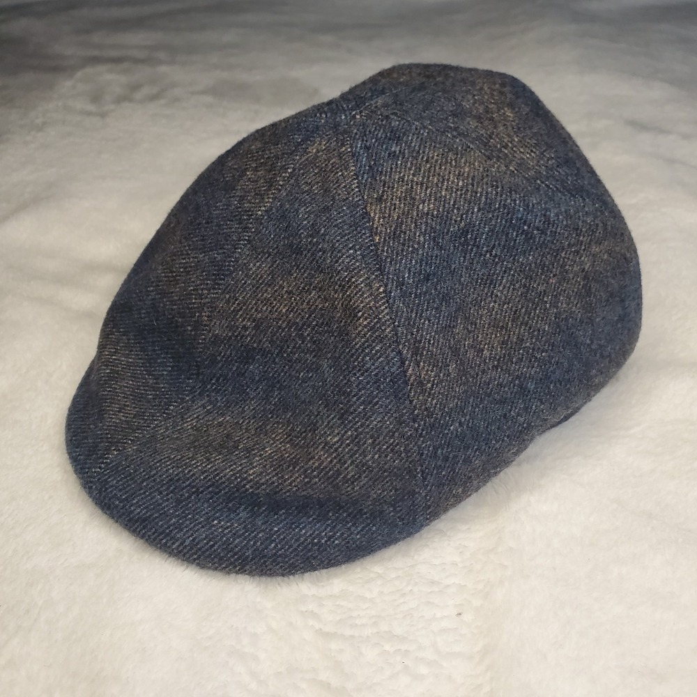 Seeberger Hat Newsboy Cabbie Hat Wool Men's Medium Blue Gray EXCELLENT CONDITION